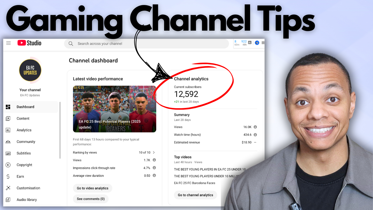 How to grow your gaming channel on youtube